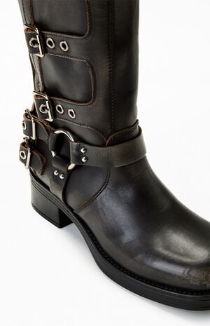 Women's Leather Rocky Boots image number 7