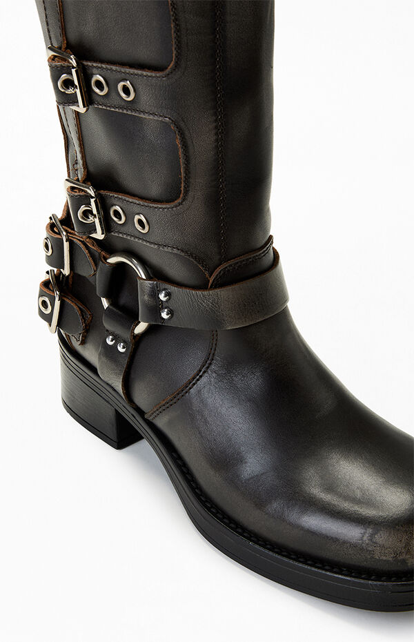 Steve Madden Women's Leather Rocky Boots