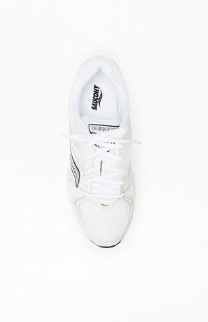 White & Silver Grid Ride Millennium Shoes image number 5