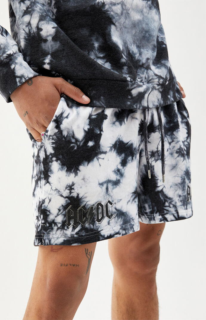 AC/DC Tie-Dyed Sweat Shorts