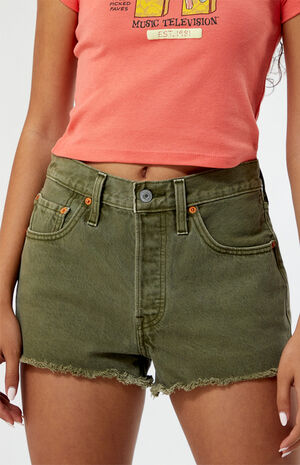 501 Original Khaki Denim Shorts image number 2