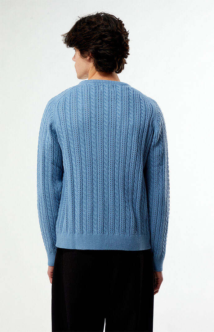 Rhythm Doheny Pointelle Crew Neck Sweater