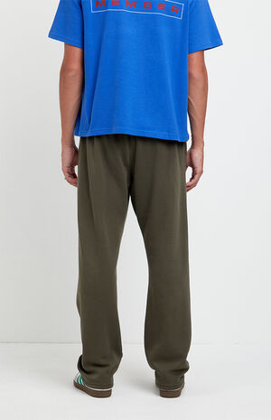 Olive Johnny Fleece Straight Sweatpants image number 4