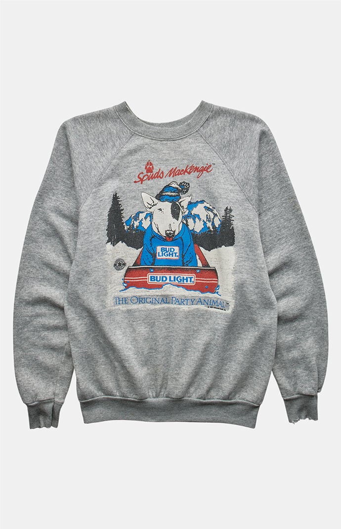 PS VINTAGE '80s Spuds Mackenzie Bud Light Crew Neck Sweatshirt