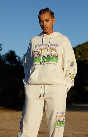 By PacSun Beaded Rainbow Hoodie image number 1
