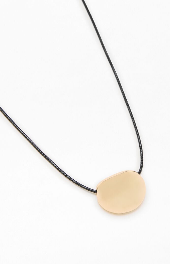 Pacsun Hannah Gold Metal Pendant Necklace