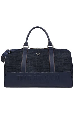 Horseshoe Quilted Denim Weekender Duffel Bag image number 1