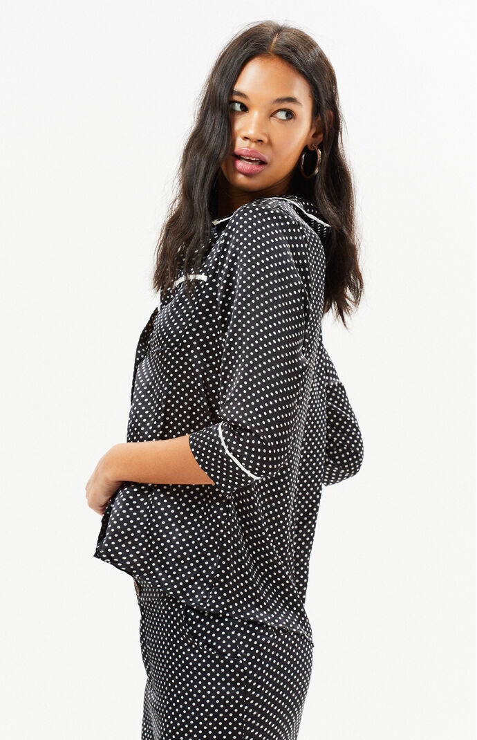 Pisa Contrast Button Blouse