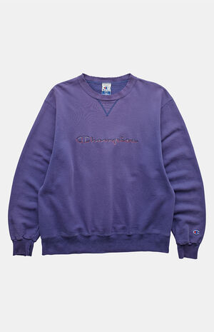 '90s Purple Champion Crew Neck Sweatshirt image number 1