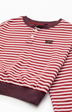Kids Molly Striped Henley Long Sleeve image number 2