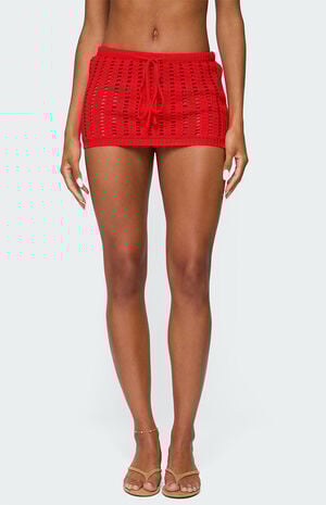 Leola Ladder Knit Mini Skirt image number 2