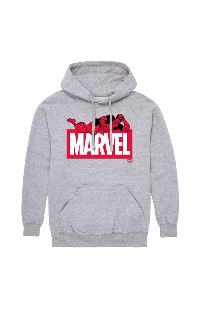 Hybrid Apparel Marvel Deadpool Logo Fleece Hoodie