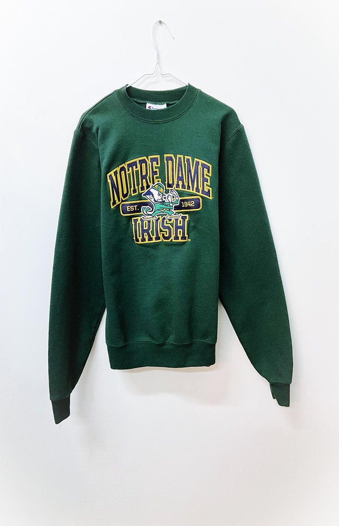 Notre dame sweatshirt pacsun top