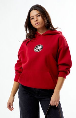 Leopard 8 Ball Applique Hoodie image number 1