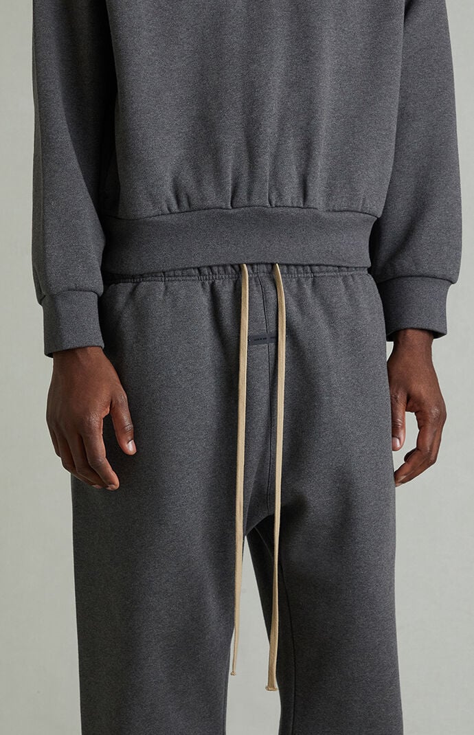 Fear of God ESSENTIALS Charcoal Heather Fleece Flare Sweatpants