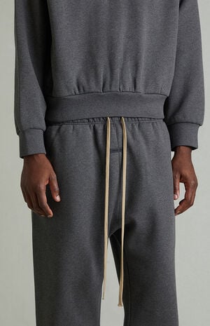 Charcoal Heather Fleece Flare Sweatpants image number 5