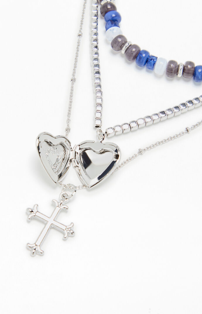 LA Hearts Remi Beaded Layered Necklace