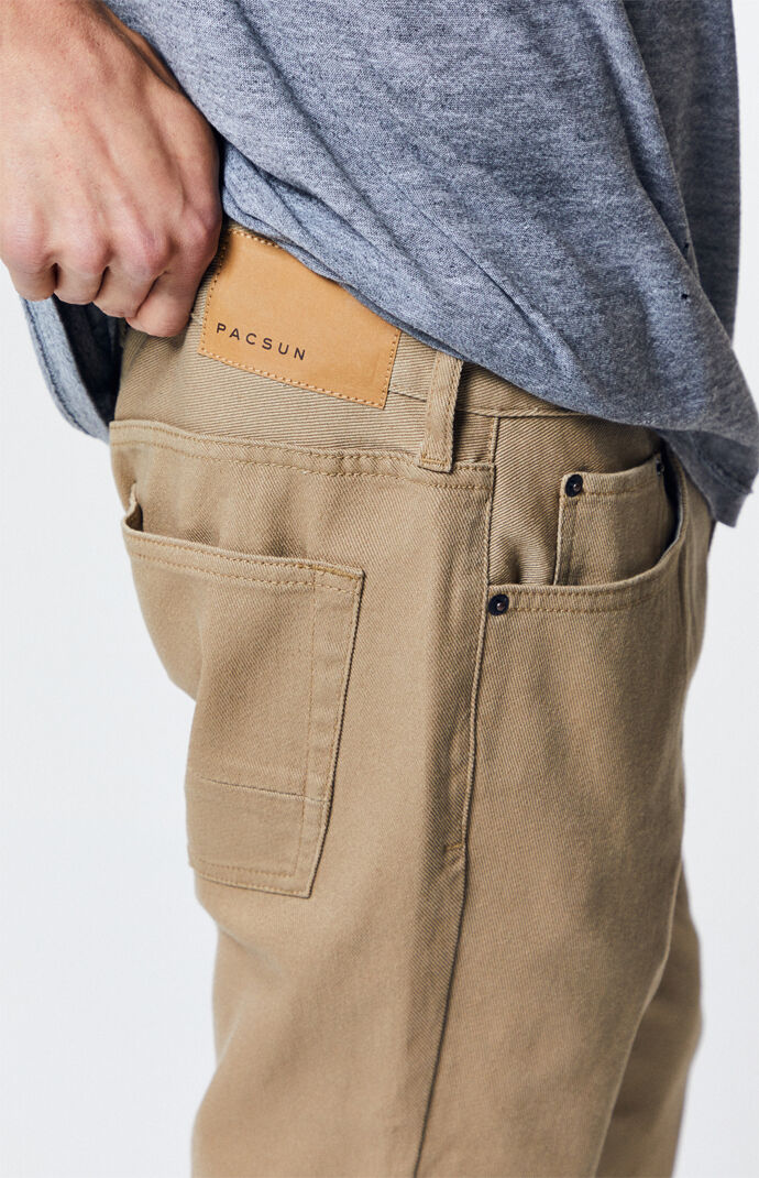 Pacsun Khaki Slim Fit Jeans Pacsun Just tell me anything about pacsun skinny jeans! pacsun