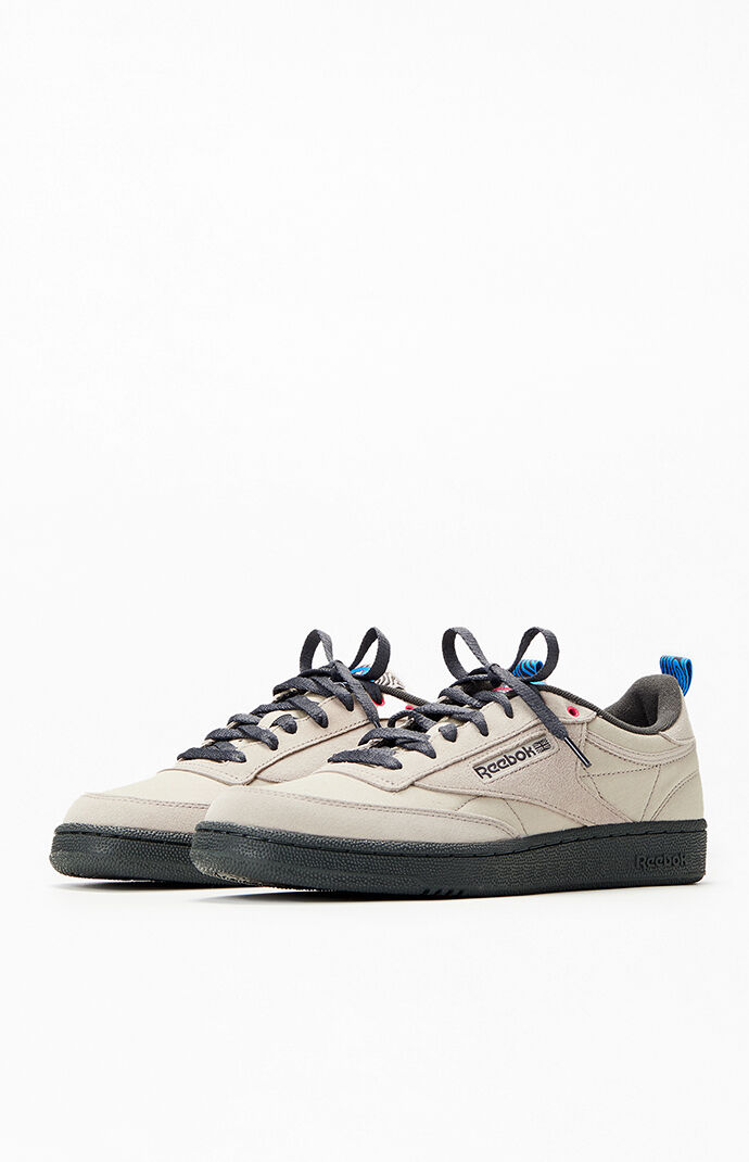 Reebok Ash Grey Club C 85 Shoes Size 10
