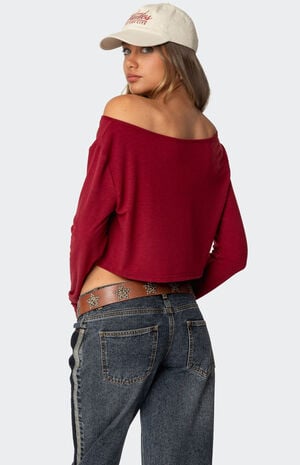 Cropped Off Shoulder Top image number 5