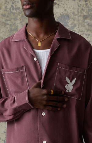 By PacSun Stitch Long Sleeve Shirt image number 2