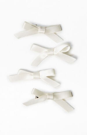 4 Back Mini Bow Clips image number 1