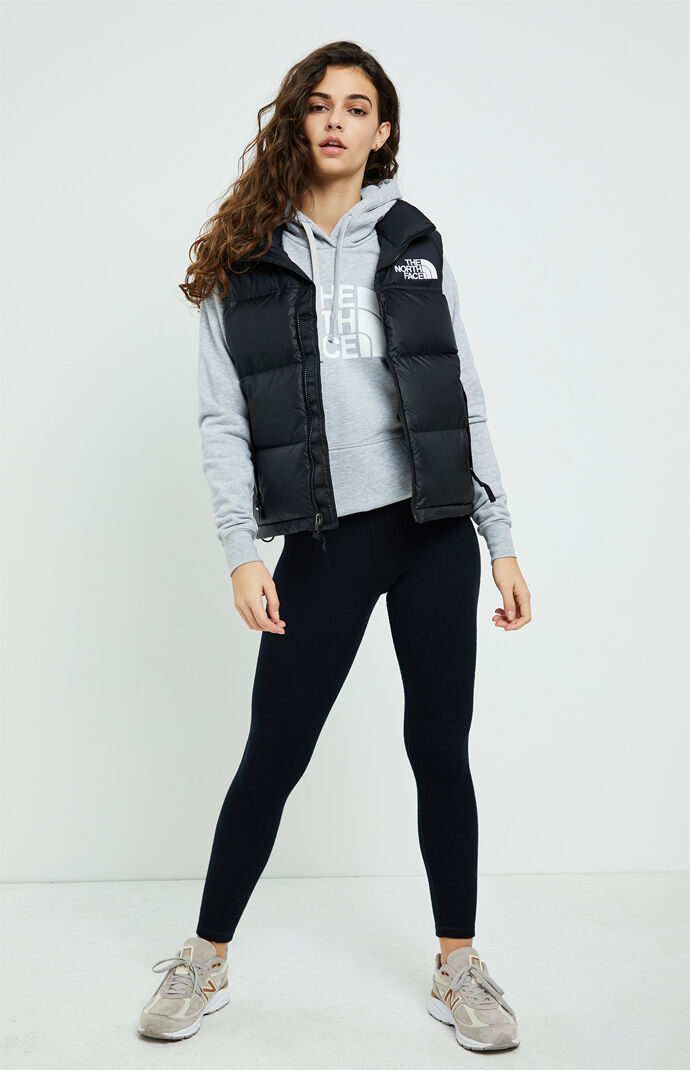 Black 1996 Retro Nuptse Vest