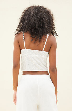 Demi Eyelet Ribbon Bow Tank Top image number 4