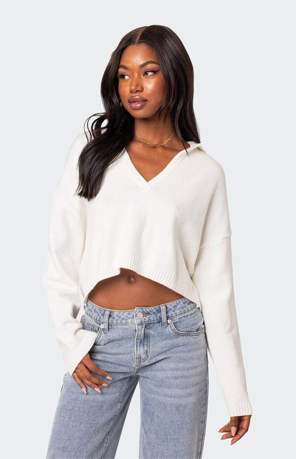 Marcie Oversized Cropped Sweater