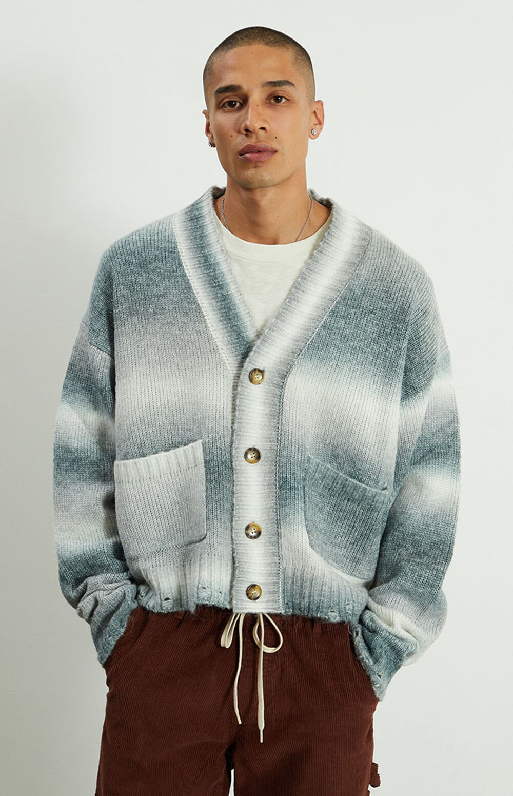 PacSun Ombre Striped Cardigan PacSun
