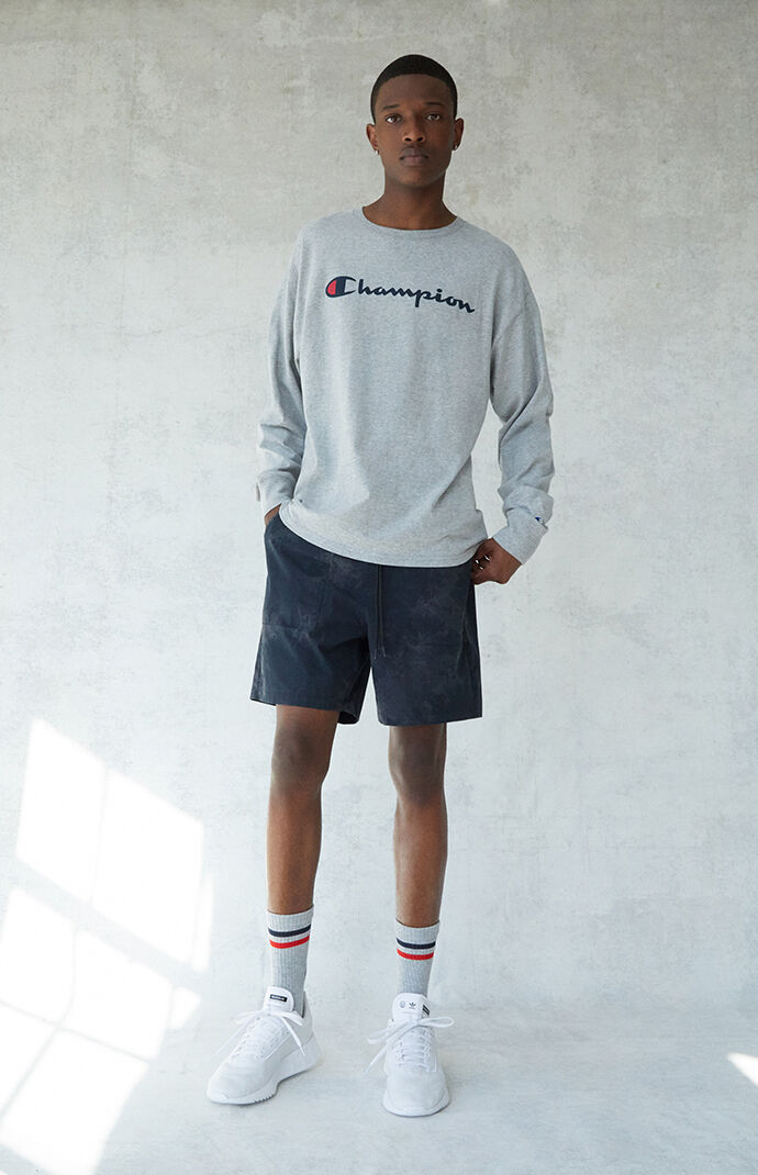 Chad Navy Tie-Dyed Shorts