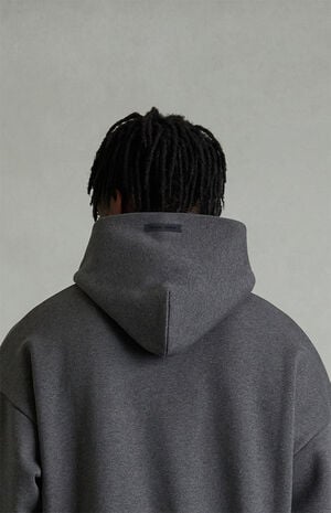 Charcoal Heather Embossed Classic Hoodie image number 5