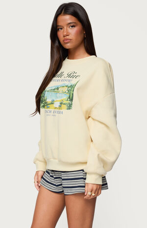 French Riviera Oversized Sweatshirt image number 2