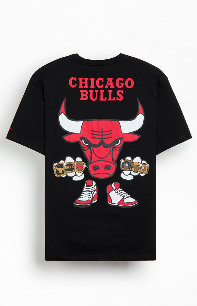 New Era Chicago Bulls Rings Cartoon T-Shirt