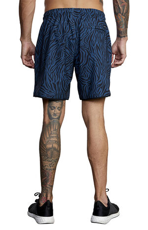 Navy Yogger Stretch Athletic Shorts Navy Yogger Stretch Athletic Shorts image number null