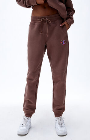 x KNC Beauty Brown Reverse Weave Sweatpants image number 1