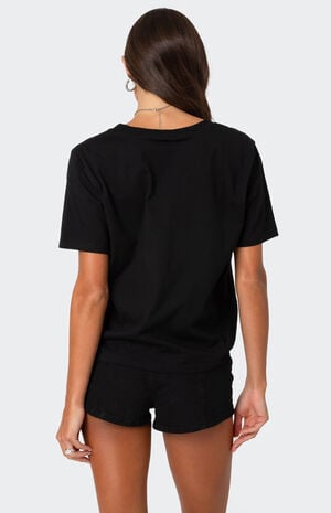 Loose Fit v Neck T-Shirt image number 5