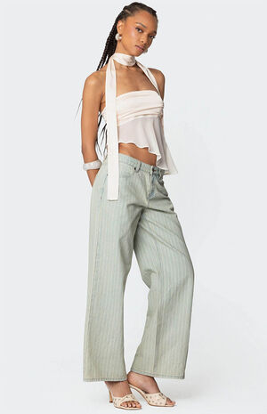 Lannah Textured Low Rise Jeans image number 3