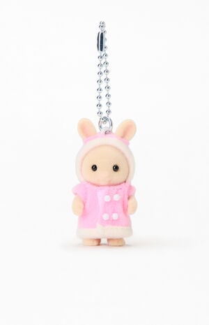 Fluffy Parka Milk Rabbit Baby Keychain image number 1