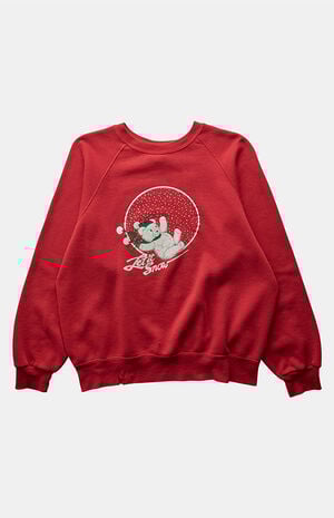 '80s Let It Snow Crew Neck Sweatshirt image number 1