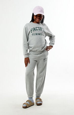 Heather Grey Crew Neck Sweatshirt image number 1