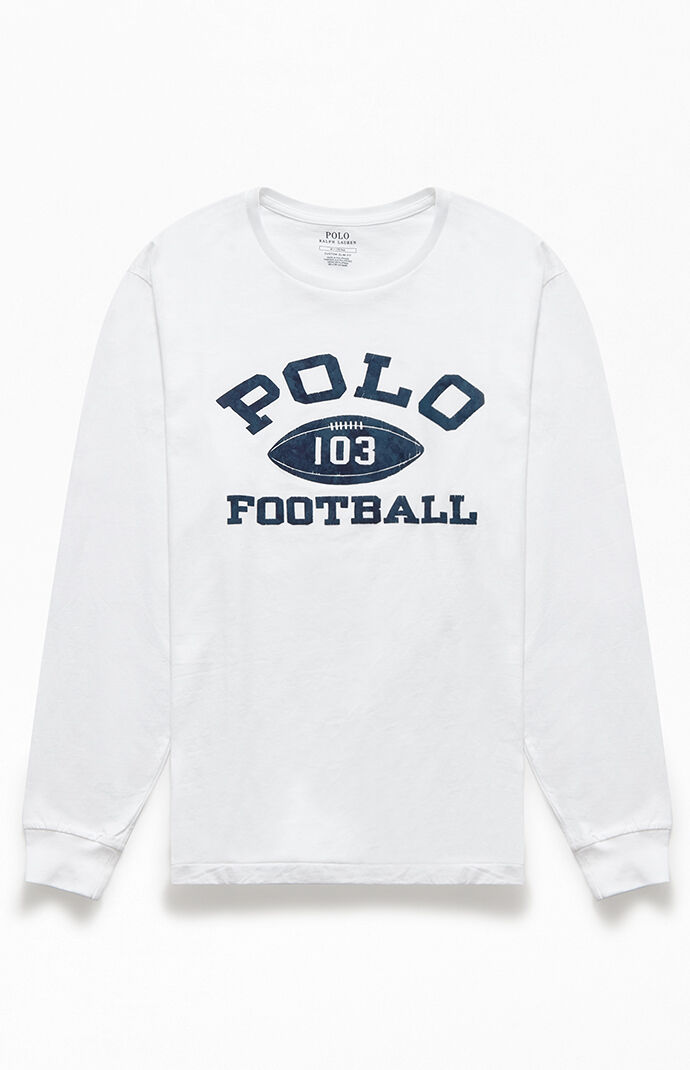 ralph lauren white long sleeve t shirt