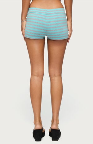 Delyla Striped Micro Shorts image number 3