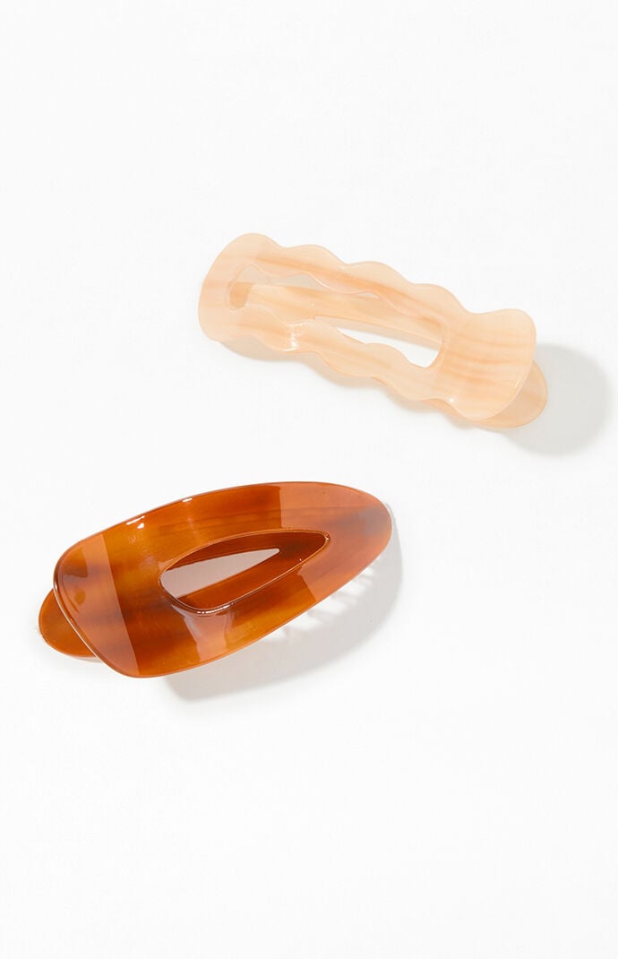 Pacsun 2 Pack Jasmine Flat Hair Clips