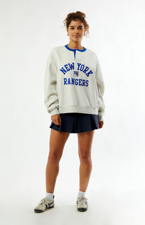 x NHL New York Rangers Henley Sweatshirt image number 4