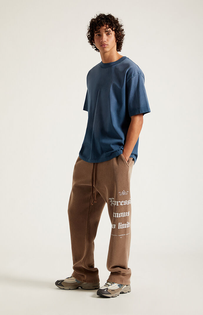 Pacsun Brown Expressions Baggy Sweatpants | Pacsun