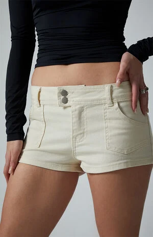 Twill Low Rise Shorts image number 3