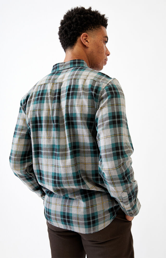 Heather Grey Sycamore Plaid Flannel Shirt