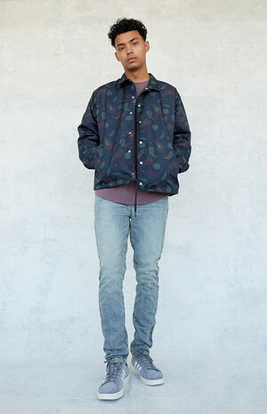 Light Indigo Stacked Skinny Jeans image number 2