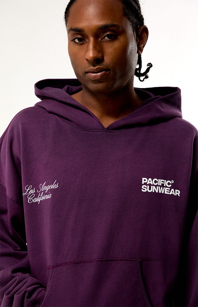 Pacsun Purple Terrain Hoodie